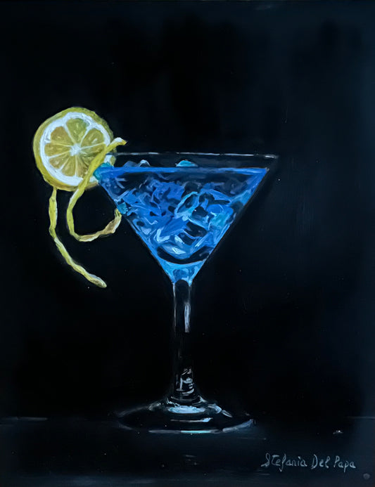 Cocktail in blue